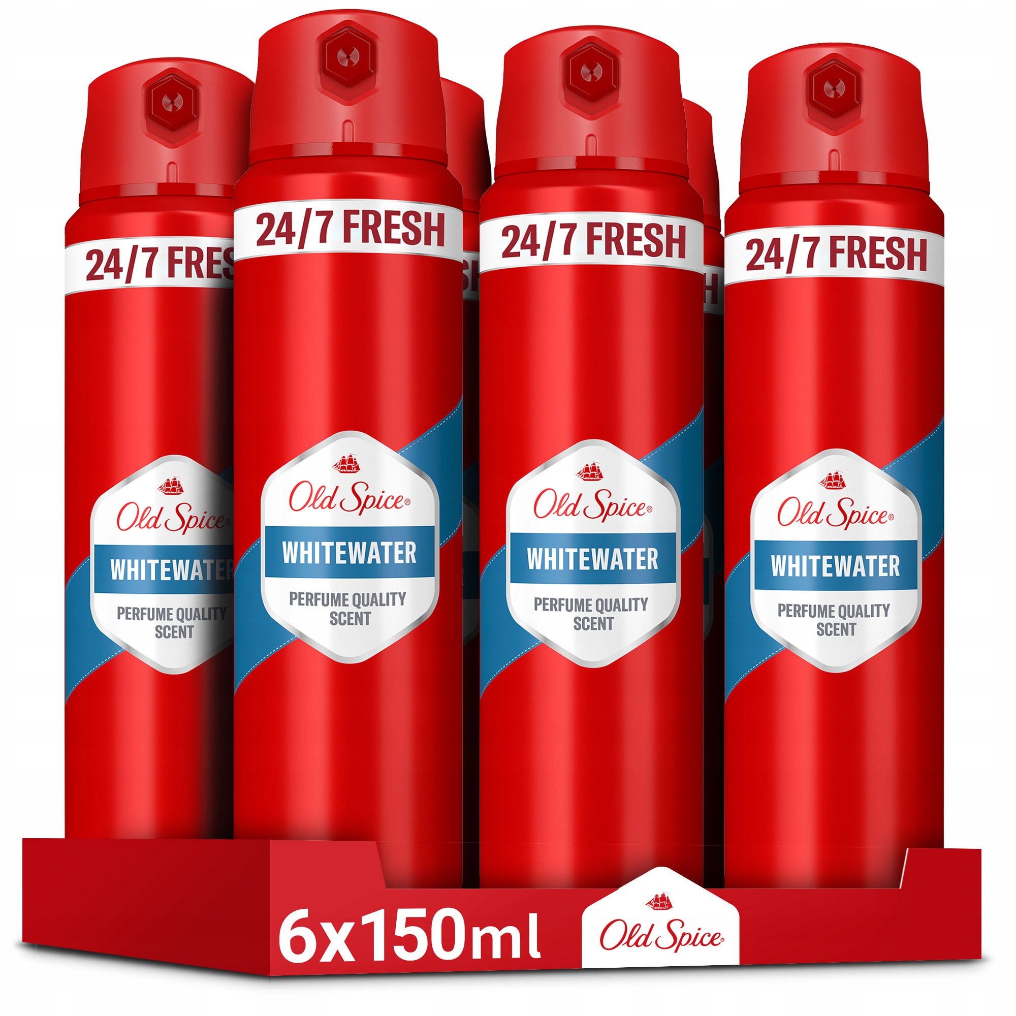 Deodorant v spreji Old Spice Whitewater pre mužov 6 x 150 ml